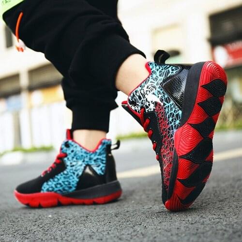 2021 New Boy Basketball Shoes High Top Kids Sneakers Casual children Shoes Outdoor Big Child Sport Shoes Basket Enfant Chaussure