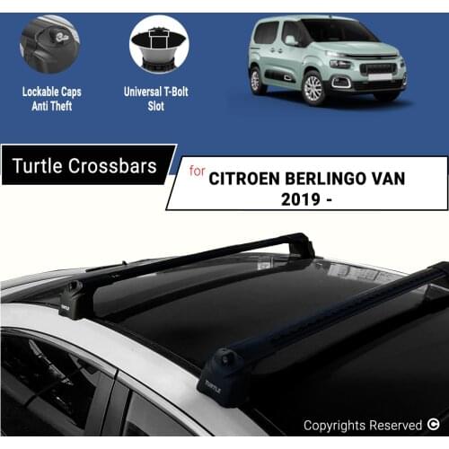 CROSSBARS FOR CITROEN BERLINGO VAN 2019 ON ALUMINUM ALLOY SIDEBARS CAR ROOF RACK LUGGAGE CARRIER BARS SET OF 2