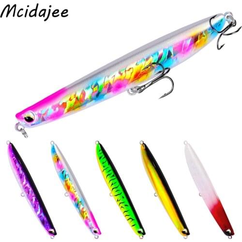 1PC VIB Pencil Fishing Lure 18g/12.7cm Balancer Plastic Isca Artificial Hard Jigging Pike Peche Carp Fishing Bait Tackle