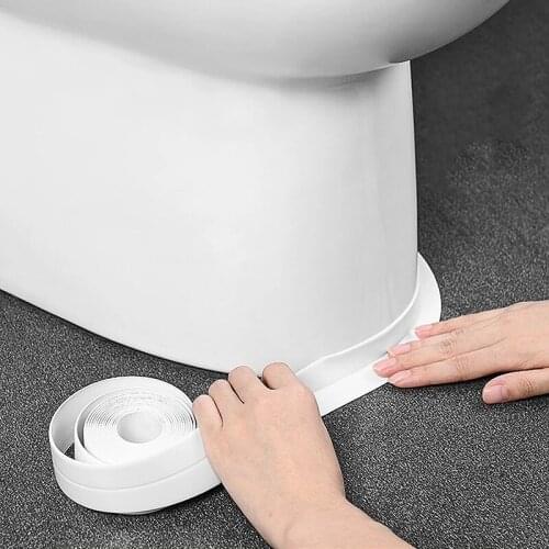 PVC Waterproof Wall Sticker Self Adhesive Sink Stove Crack Strip Kitchen Bathroom Bathtub Corner Sealant Tape Waterproof