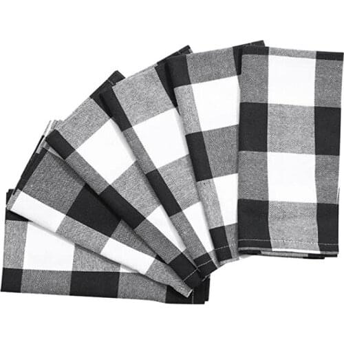 6 Pcs Napkins (17.7X11.8 Inches) For Everyday Place Settings, Rustic Farmhouse Decor, Holidays, Family Dinners And BBQ-ABUX