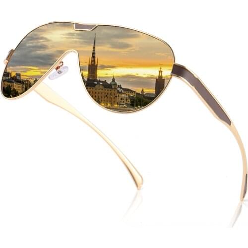 SC One-piece Shape Men Sunglasses Polarized Elastic Paint Surface Sun Glasses Women Sports Shield Glasses Oversized Goggles 2020