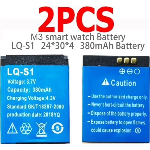 OCTelect High quality LQ-S1-LSSD 380mAh battery for M3 smart watch phone LQ-S1Longstandby