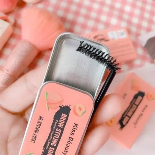 1PC Eyebrow Styling Gel Brows Wax Sculpt Soap Waterproof Long-Lasting 3D Feathery Wild Brow Styling Easy To Wear Makeup Eyebrow