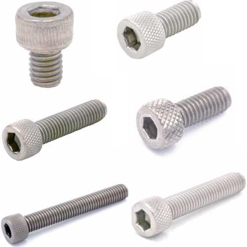 10) M5x0.8 M6x1 Thread Length 6/8/10/15/20/25/30/35/40/45/50/55/60mm GR2 TA2 Pure Titanium Hex Socket Head Screw Bolts DIN 912