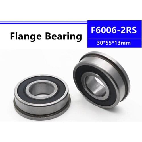 10pcs F6006-2RS 30*55*13mm flange deep groove ball bearing 30x55x13mm F6006RS Flanged bearing