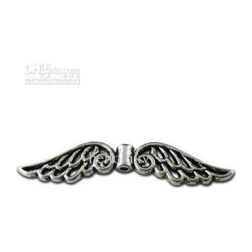 180pcs Tibetan silver wings spacer beads A10808