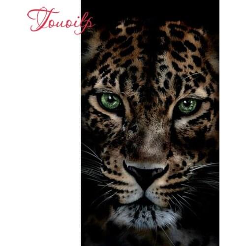 TOUOILP 5D DIY Diamond Painting Full Square/Round Drill "Animal leopard" 5d Embroidery Cross Stitch Mosaic Home Decor