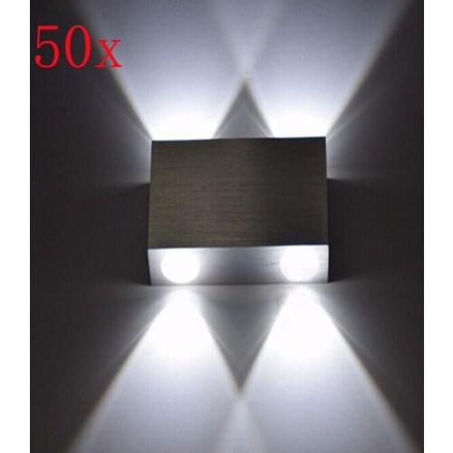 FREE DHL 50pcs/lot 4W LED Wall Lamp,White/Warm white/Red/Blue/Green AC85-265V Room Bedroom bedside Corridor Wall Light