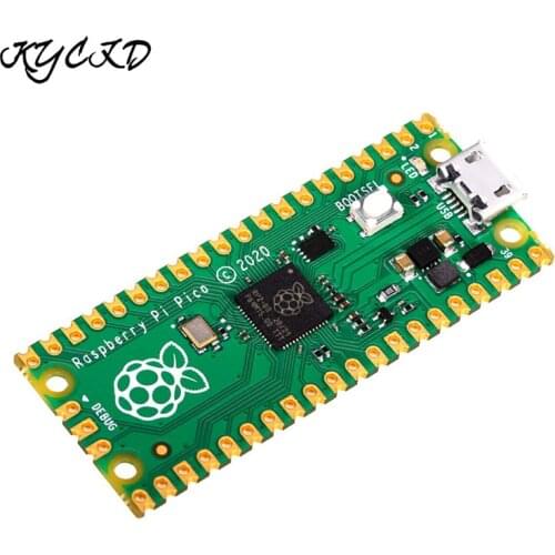 For Raspberry Pi Pico Microcontroller Dual-core ARM Cortex M0+ 2MB Flash 133 MHz Flexible Clock SPI/I2C/UART/ADC/PWM Interface