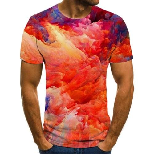 Giyu Smoke Cloud T shirt Men Colorful Tshirt Printed Painting Shirt Print Graffiti Anime Clothes Short Sleeve Punk Rock Printed