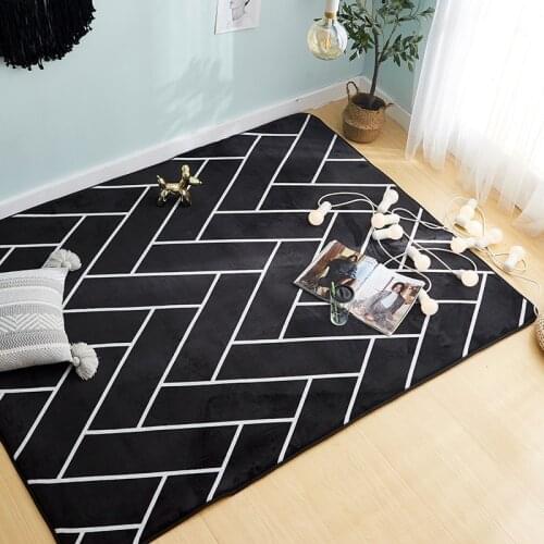 Nordic Carpet Living Room Coffee Table Bedroom Doormat Full-Bed Room Cute Bedside Sofa Office Rectangular Floor Mat