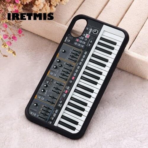 Iretmis 5 5S SE phone cover cases for iphone 6 6S 7 8 Plus X Xs Max XR 11 12 Mini Pro Soft Silicone DJ Keyboard Synthesizer