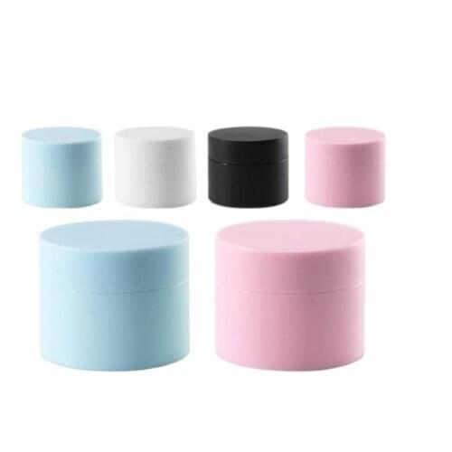 20g FROSTED black/white/blue/pink cream jar plastic jar for eye cream/gel/hair wax/moisturizer/essence cosmetic packing