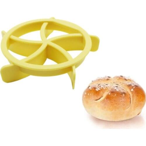 Plastic Pastry Cutter Dough Cookie Press Homemade Bread Rolls Molds Stamp Baking Dessert Tools Cookies Cutter Mould