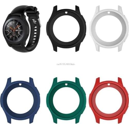 Silicone Soft Shell Protective Frame Case Cover Skin For Samsung Galaxy Watch 46mm Gear S3 Frontier