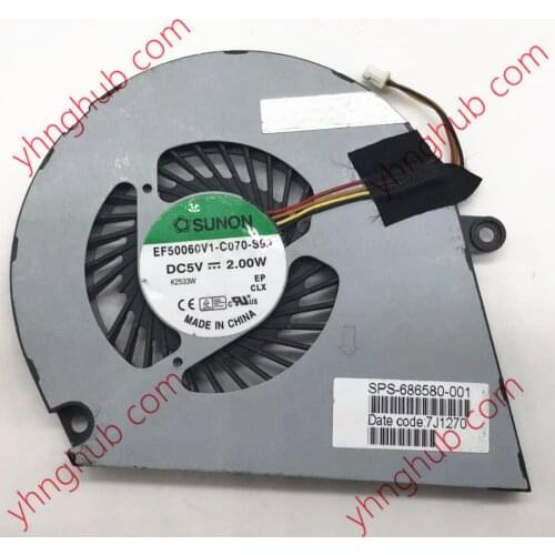 SUNON EF50060V1-C070-S9A DC28000BDS0 DC 5V 4-Wire Server Cooling Fan