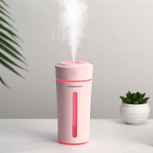Ultrasonic Humidifier Aromatherapy Cup Essential Oil Aroma Diffuser LED Backight Mist Maker Air Freshener For Car Gift
