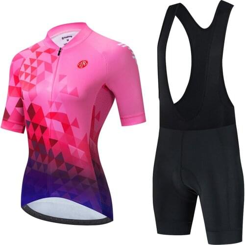 2021 Bicycle Cycling Jersey shorts Set Womens clothing with free shipping short sleeve dress Mountain bike Sportswear equipment