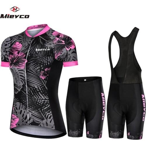 In Stock Bicycle Woman Cycling Clothing Mountain Bike Cycling Jersey Shorts Women Road Bike Shorts And T-shirt Jumpsuit Cycling
