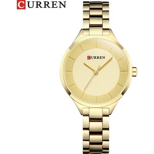 Ladies Watch Fashion Brand CURREN Female Clock Quartz Wrist Watch Full Steel Dress Hodinky Montre Femme Relogio Feminino