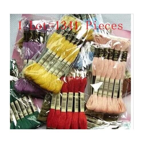 Toprated 1 Lot=447 ColorsX3=1341 Pieces Similar DMC Thread Cross Stitch Thread Embroidery Thread Floss Skein Free Shipping