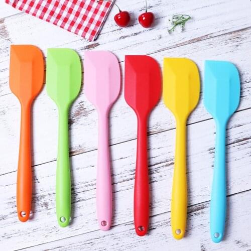 2pcs/pack Silicone Spatula Heat Resistant Baking Scraper Butter Cream Cake Smoother Polisher Cake Decorating Tool Butter Mixer