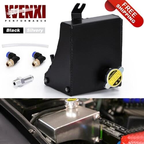 240SX S13 SR20DET KA24DE KA24E KA24 Aluminum Coolant Overflow Tank Reservoir Kit For Nissan (Fits: 240SX) WX-TK47