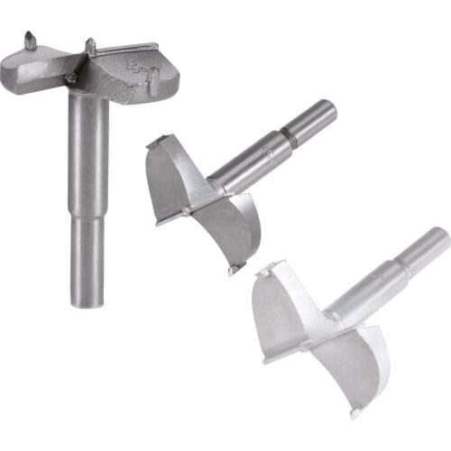 Uxcell Forstner Wood Boring Drill Bits 53mm 55mm 60mm Dia. Woodworking Tool 3 in 1 Set