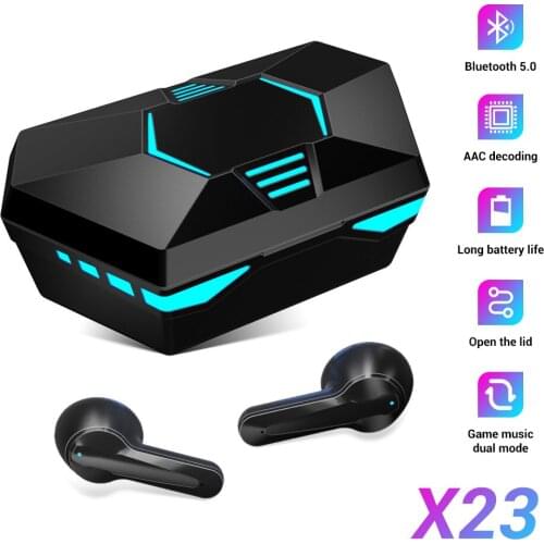 KINGSTAR Wireless Bluetooth 5.1 Earphones With Mic Low Latency Stereo Sound Touch Control Gaming Earbuds With Digital Display