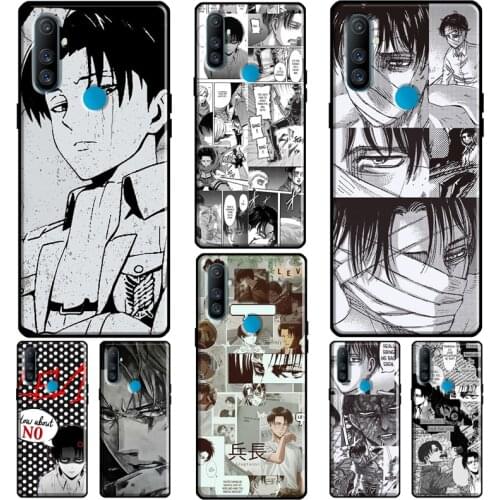 Attack on Titan Levi Ackerman For OPPO Realme 6 7 8 Q3 Pro GT C3 C11 7i Cover For OnePlus 8T Nord 7 8 9 Pro Phone Case