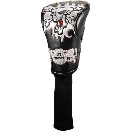 Skull Golf Driver Head Cover 460cc Golf Club Cover for Driver