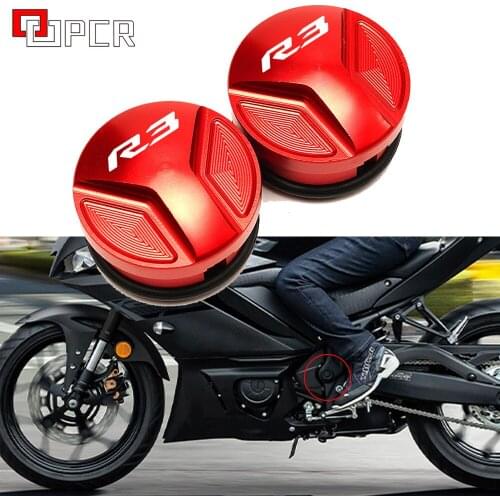 LOGO R3 CNC Motorcycle Frame Hole Cover Protective For Yamaha R3 YZF-R3 YZFR3 2015 -2021 Motorbike Covers Accessories