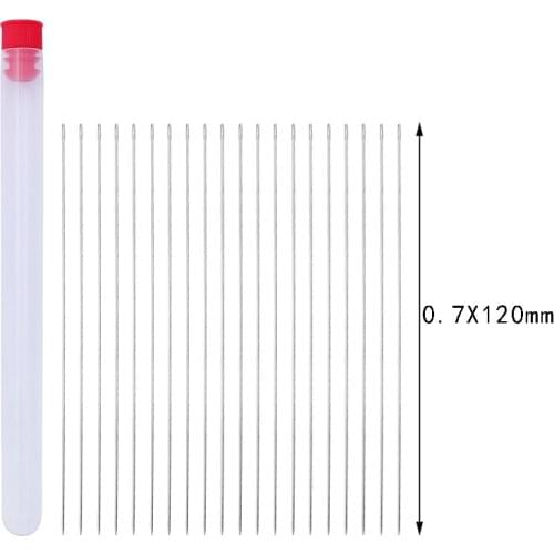 20PCS Beading Needle Tools for Jewelry Making DIY Hand Stitches Sewing Needles DIY Embroidery Long Fine Steel Needle
