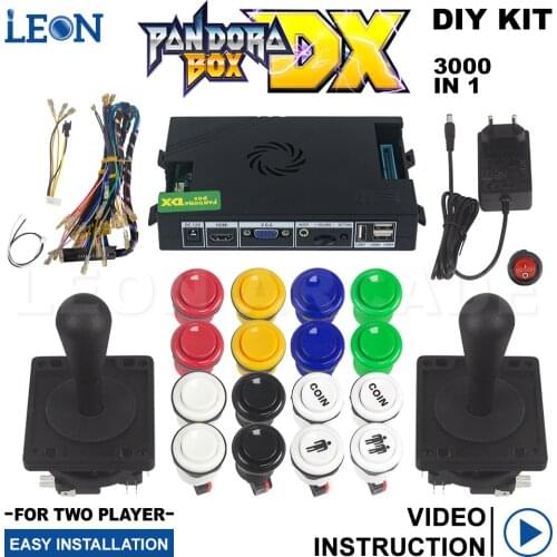 2 Player Pandoras Box Game Console Diy Kit Arcade Cabinet Diy Kit Padora Box Dx Arcade Joystick Kit Happ Type Button Neogeo Mvs