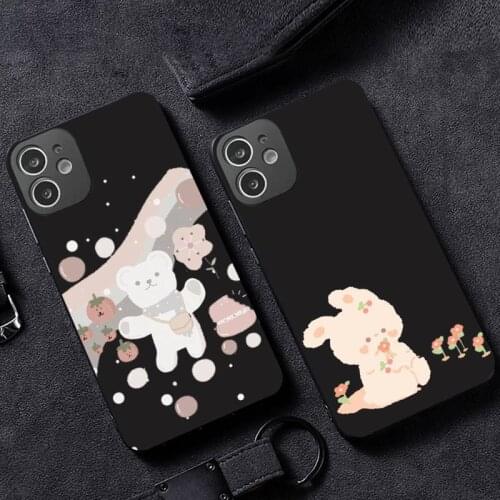 Ilustrasi kartun hewan lucu Phone Case for iPhone 12 11 mini pro XS MAX XR 8 7 6 6S Plus X 5S SE 2020