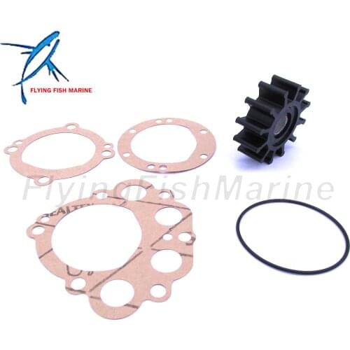 Flexible Water Pump Impeller with Gasket & O-Ring for Sherwood 10077K / CEF 500166 / Onan 132-0375 / JMP 7110 / Sierra 23-2000