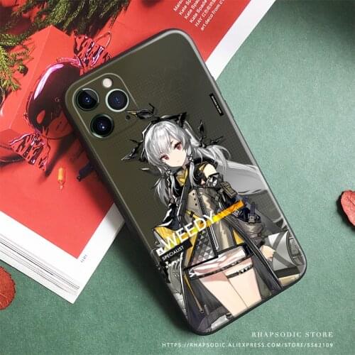 Weedy Arknights Soft Silicone Glass Phone Case Cover Shell For IPhone SE 6 6s 7 8 Plus X XR XS 11 12 Mini Pro Max