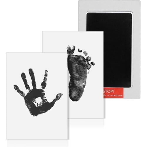 Unisex Baby Care Non-Toxic Handprint Footprint Imprint Kit Parent-Child Hand Inkpad Casting Infant Clay Toy Mimeograph Paper