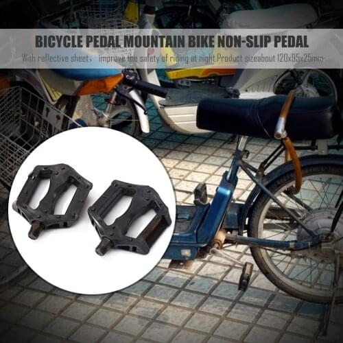 2pcs Folding Bicycle Foot Pedal Anti-slip Reflective Sheet Cycling Accessories Biking Portable Dustproof Cycling Parts