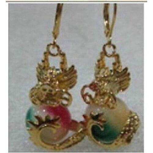 Brinco brincos Wholesale Earrings Gift Women noble Beautiful dragon gem earring for women jewelry