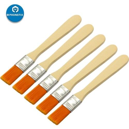 PHONEFIX Soft Cleaning Brush Computer Keyboard PC Dust Cleaner Wood Handle for Electronics Mobile Phone PCB Repair Tools Set