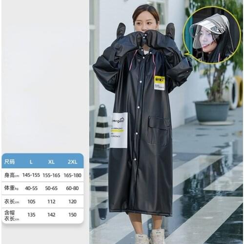 Women Raincoat Men Black Rain Clothes covers Impermeable Rainwear Capa de chuva chubasquero Poncho Waterproof Hooded Rain Coat
