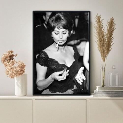 Sophia Loren Poster Music Star Singer Hip Hop Rap Canvas Print Wall Painting Home Decoration