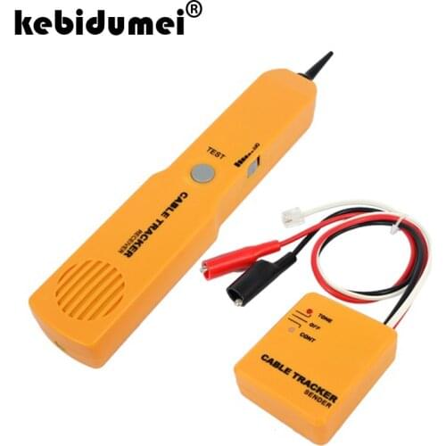 Durable Handheld Telephone Cable Tracker Phone Wire Detector RJ11 Line Cord Tester Tool Kit Tone Tracer Receiver Networking Tool