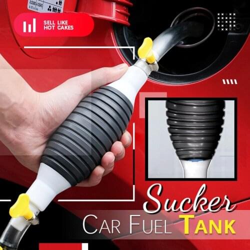 Hand Fuel Pump Car Fuel Tank Sucker Oil Transfer Car Fuel Pump Petrol Diesel Liquid Manual Pump Syphon Fuel Saver Gas Pump