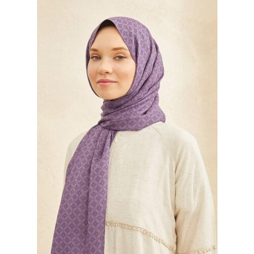 Salland Ruby Light Purple Color Shawl Fashion Womens Headscarf Scarf Shawl Scarf Comfortable Use in All Seasons Shawl Easy to Shape Flexible Anti-Wrinkle Quality Cotton Fabric Hijab Clothing Accessory RUBMORLI-00001