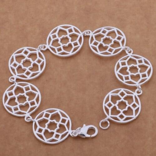 SL-AH084 Wholesale Silver Color Gift Women Lady Nice High Quality Fashion Jewelry Grade Circular Disc /beuajwba Adtaivaa