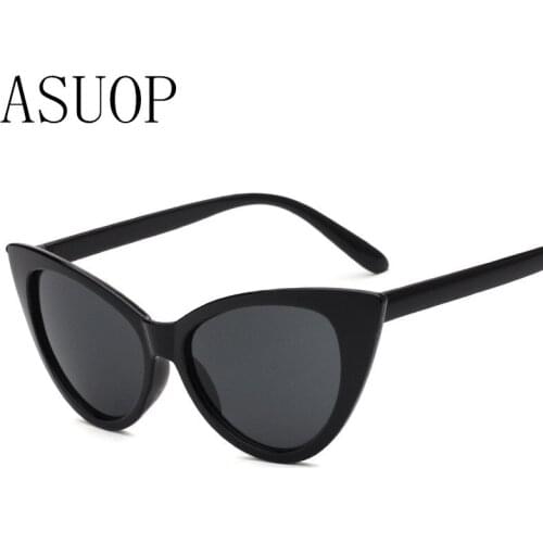 2019new triangle cat eyes ladies sunglasses classic retro high-end brand design mens glasses UV400 fashion popular goggles