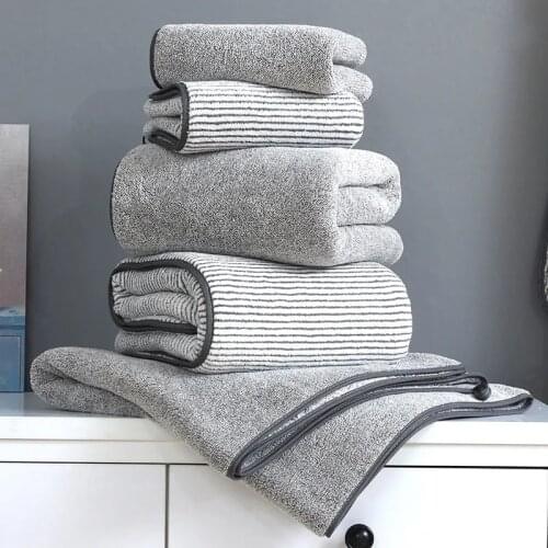 Superfine Fiber Bath Towel Towel Adult Mens Female Household Soft Absorbent And Quick-Drying Thickening Set Microfiber Towel